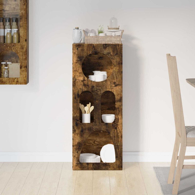 Bufet Dąb wędzony 40 x 35 x 100.5 cm Materiał drewnopochodny