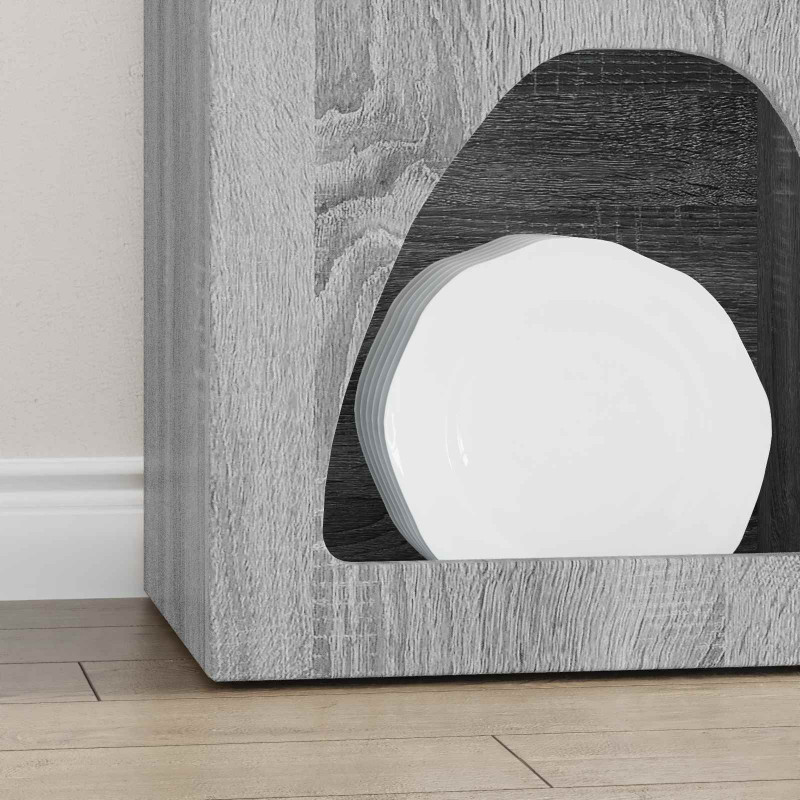 Bufet Szary Sonoma 40 x 35 x 100.5 cm Materiał drewnopochodny