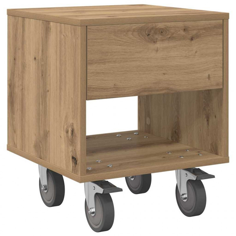Stolik nocny 2 pcs Dąb rzemieślniczy 40,5 x 40 x 48 cm