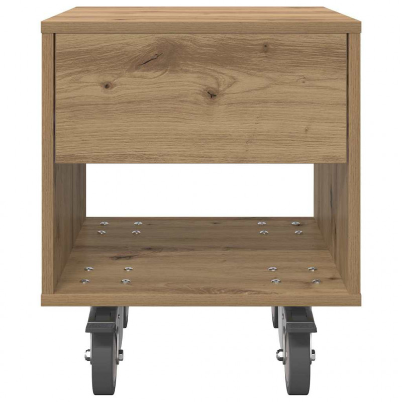 Stolik nocny 2 pcs Dąb rzemieślniczy 40,5 x 40 x 48 cm