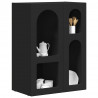 Bufet Czarny 59 x 35 x 80.5 cm Materiał drewnopochodny