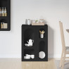 Bufet Czarny 59 x 35 x 80.5 cm Materiał drewnopochodny