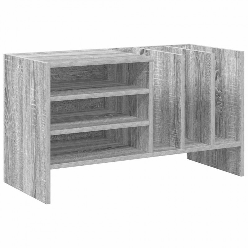 Szafka na płyty winylowe z półką Szary Sonoma 78,5 x 35 x 45 cm