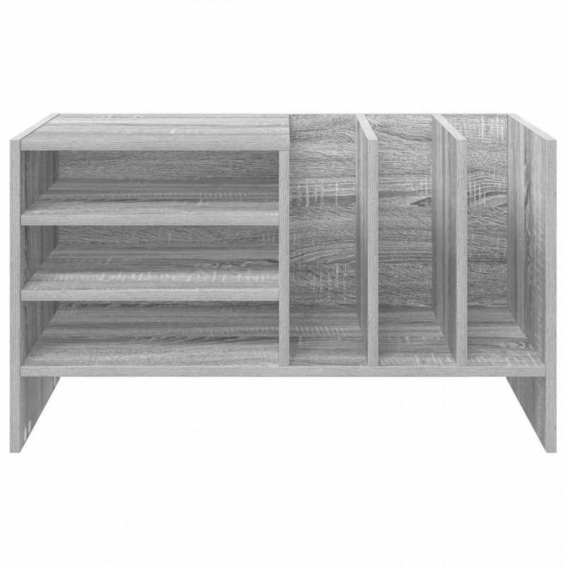 Szafka na płyty winylowe z półką Szary Sonoma 78,5 x 35 x 45 cm