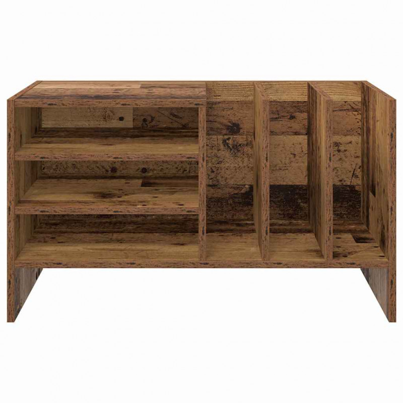 Szafka na płyty winylowe z półką Stare drewno 78,5 x 35 x 45 cm