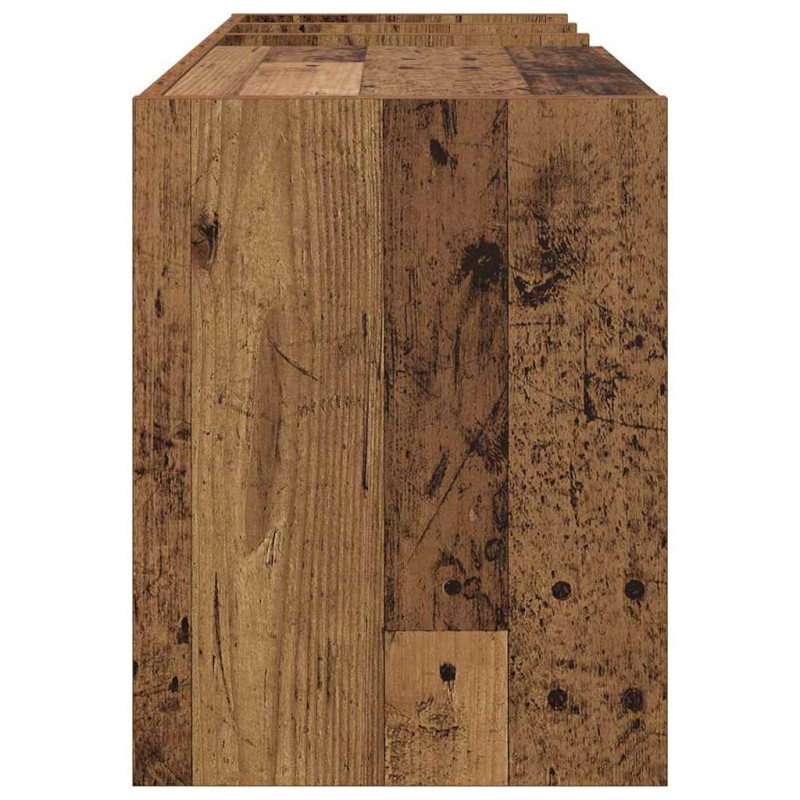 Szafka na płyty winylowe z półką Stare drewno 78,5 x 35 x 45 cm