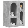 Bufet Betonowy szary 59 x 35 x 80.5 cm Materiał drewnopochodny