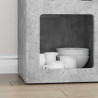 Bufet Betonowy szary 59 x 35 x 80.5 cm Materiał drewnopochodny
