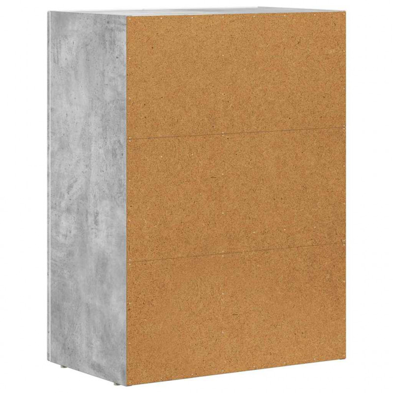 Bufet Betonowy szary 59 x 35 x 80.5 cm Materiał drewnopochodny