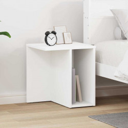Stolik końcowy Biały 37 x 32 x 40 cm Materiał drewnopochodny