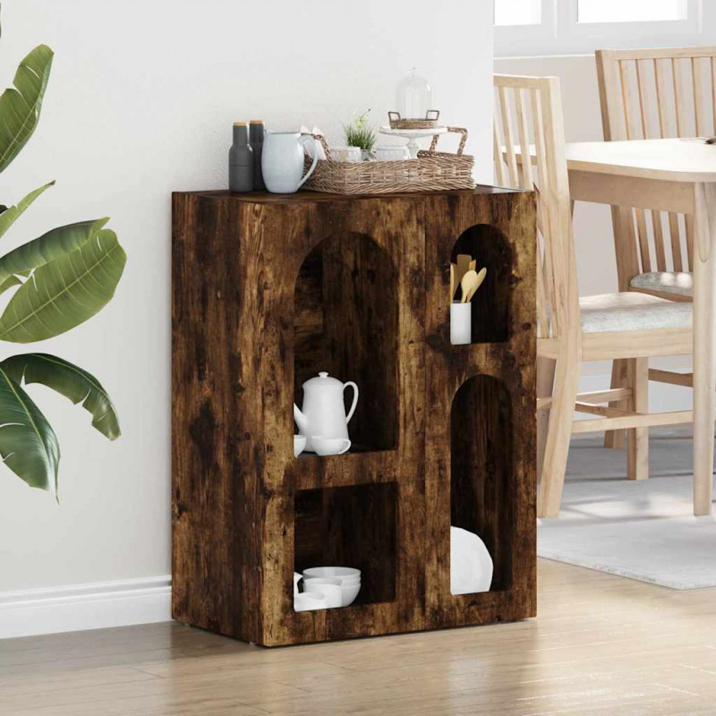 Bufet Dąb wędzony 59 x 35 x 80.5 cm Materiał drewnopochodny