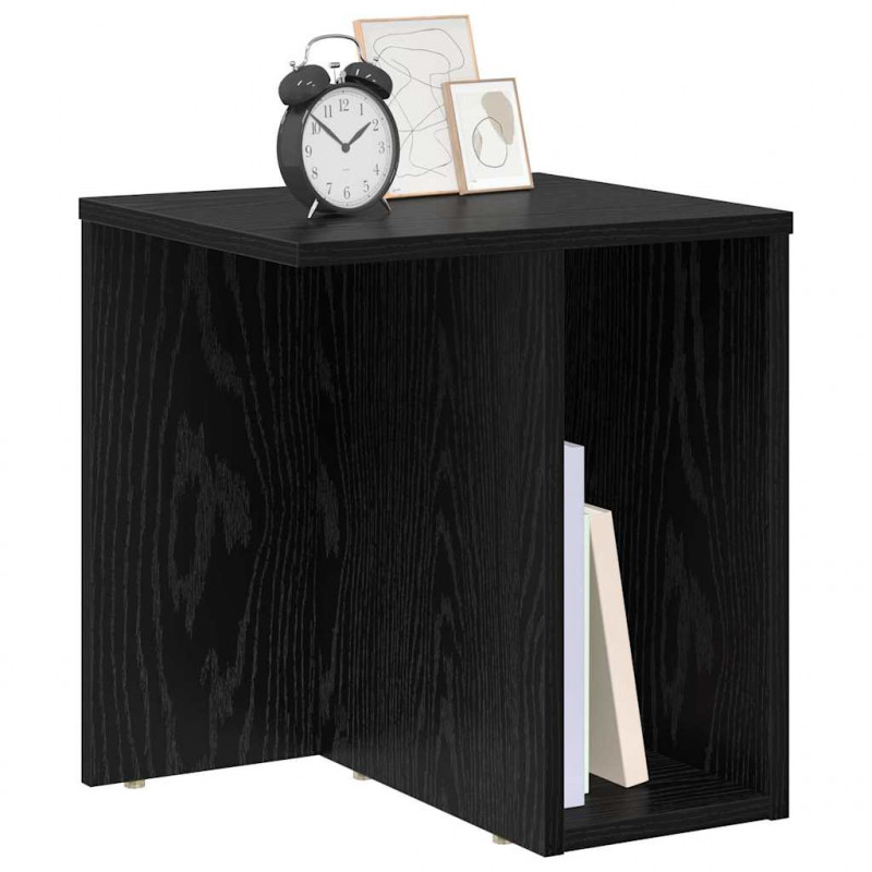 Stolik końcowy 2 pcs Czarny Dąb 37 x 32 x 40 cm