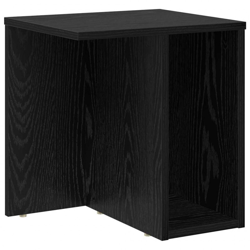 Stolik końcowy 2 pcs Czarny Dąb 37 x 32 x 40 cm