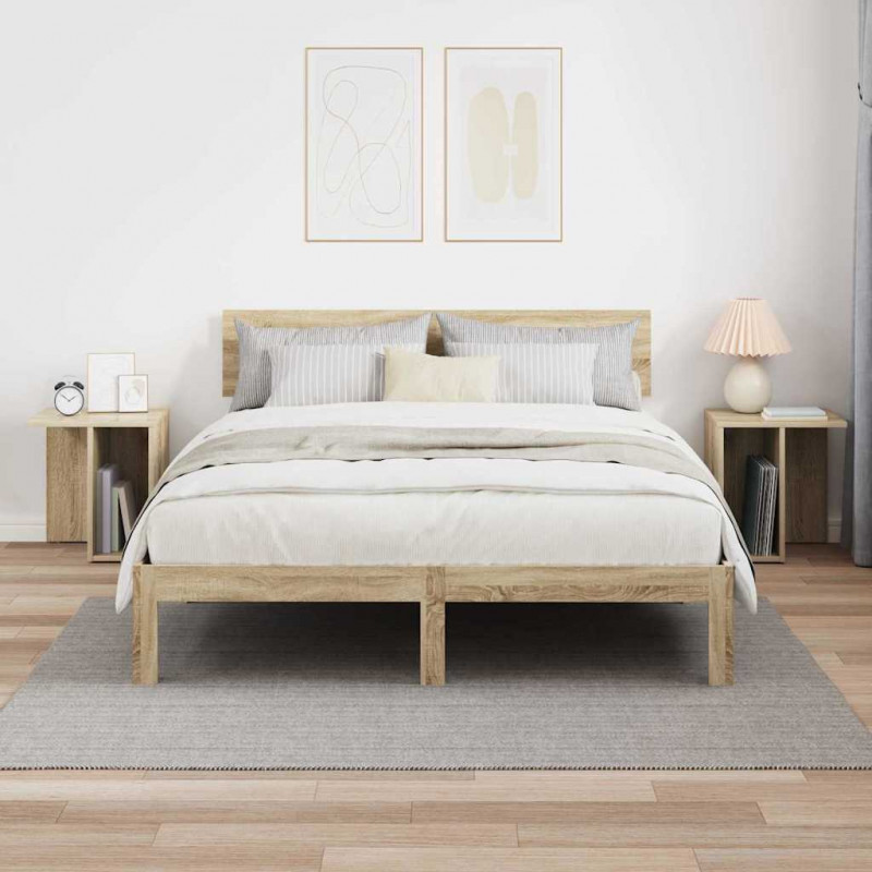 Stolik końcowy 2 pcs Dąb Sonoma 37 x 32 x 40 cm