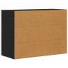 Bufet Czarny 80,5 x 35 x 59 cm Materiał drewnopochodny