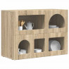 Bufet Dąb Sonoma 80,5 x 35 x 59 cm Materiał drewnopochodny