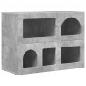 Bufet Betonowy szary 80,5 x 35 x 59 cm Materiał drewnopochodny