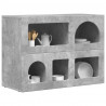 Bufet Betonowy szary 80,5 x 35 x 59 cm Materiał drewnopochodny