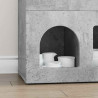 Bufet Betonowy szary 80,5 x 35 x 59 cm Materiał drewnopochodny