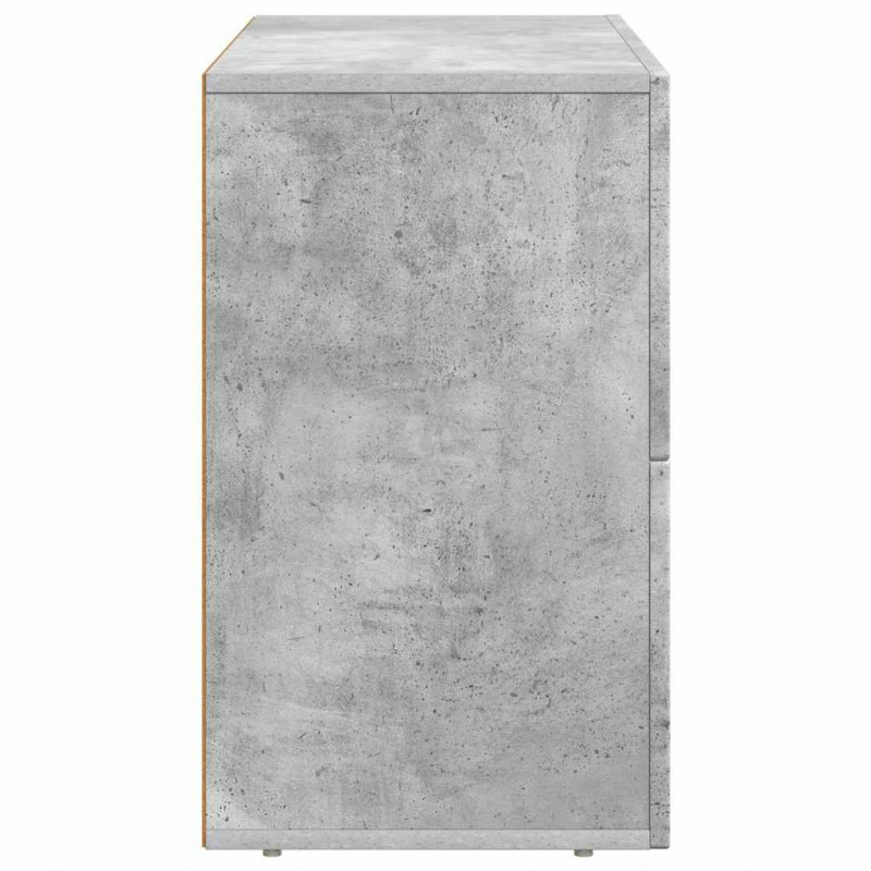 Bufet Betonowy szary 80,5 x 35 x 59 cm Materiał drewnopochodny