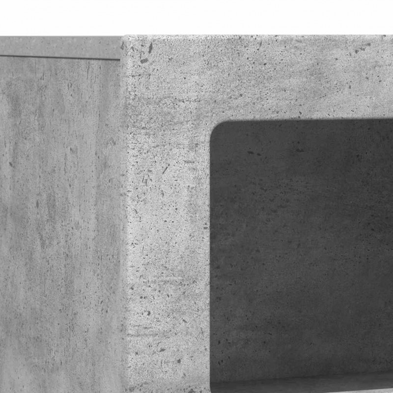 Bufet Betonowy szary 80,5 x 35 x 59 cm Materiał drewnopochodny