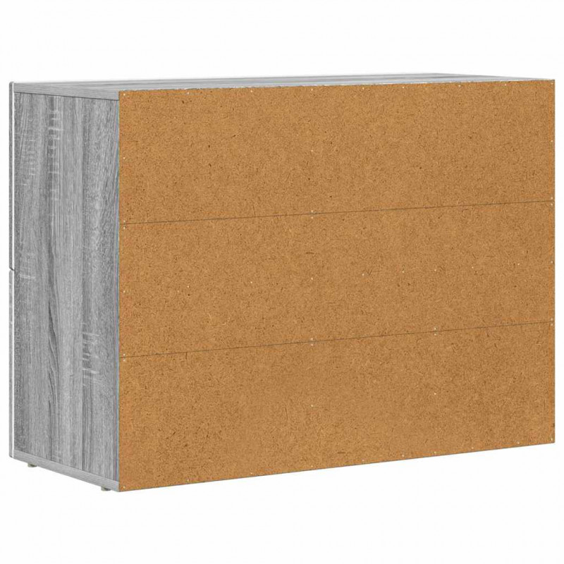 Bufet Szary Sonoma 80,5 x 35 x 59 cm Materiał drewnopochodny