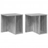 Stolik końcowy 2 pcs Szary Sonoma 37 x 32 x 40 cm