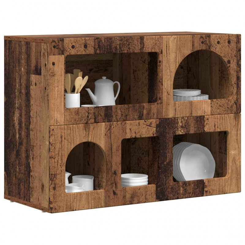 Bufet Stare drewno 80,5 x 35 x 59 cm Materiał drewnopochodny