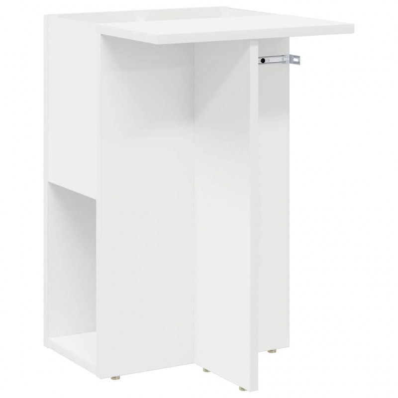Stolik końcowy Biały 35 x 40 x 55 cm Materiał drewnopochodny