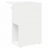 Stolik końcowy Biały 35 x 40 x 55 cm Materiał drewnopochodny