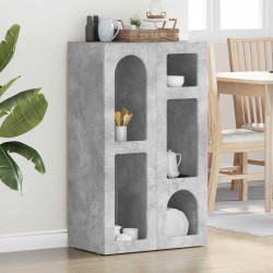 Bufet Betonowy szary 59 x 35 x 100,5 cm Materiał drewnopochodny