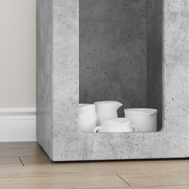 Bufet Betonowy szary 59 x 35 x 100,5 cm Materiał drewnopochodny