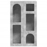 Bufet Betonowy szary 59 x 35 x 100,5 cm Materiał drewnopochodny