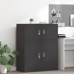 Szafka do przechowywania Czarny 90 x 40 x 40 cm Stal
