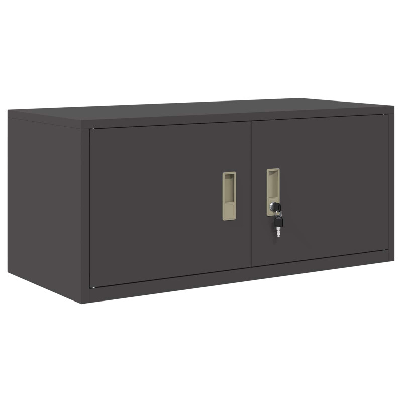 Szafka do przechowywania Czarny 90 x 40 x 40 cm Stal