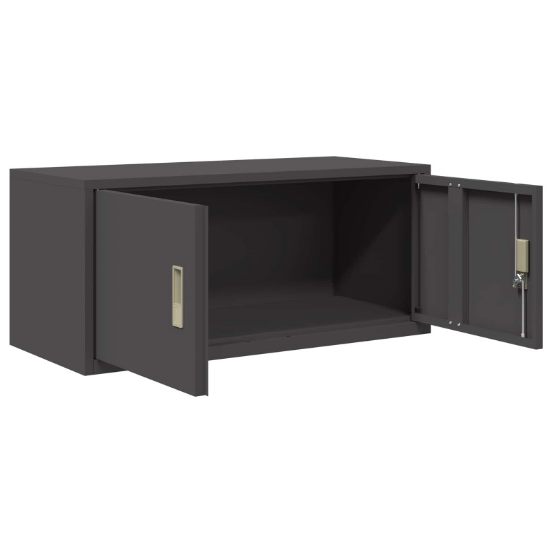 Szafka do przechowywania Czarny 90 x 40 x 40 cm Stal