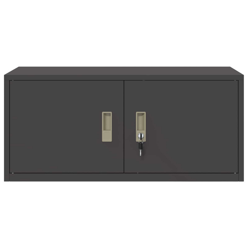Szafka do przechowywania Czarny 90 x 40 x 40 cm Stal