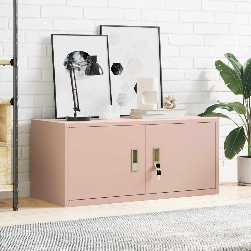 Szafka do przechowywania Różowy 90 x 40 x 40 cm Stal