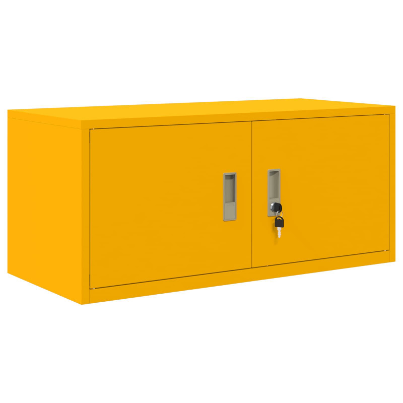 Szafka do przechowywania Musztardowy Żółty 90 x 40 x 40 cm Stal