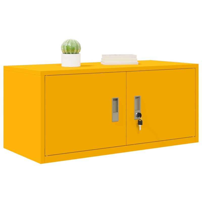 Szafka do przechowywania Musztardowy Żółty 90 x 40 x 40 cm Stal
