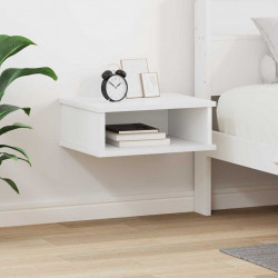Stolik nocny Biały 40 x 31 x 15 cm Materiał drewnopochodny
