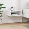 Stolik nocny Biały 40 x 31 x 15 cm Materiał drewnopochodny