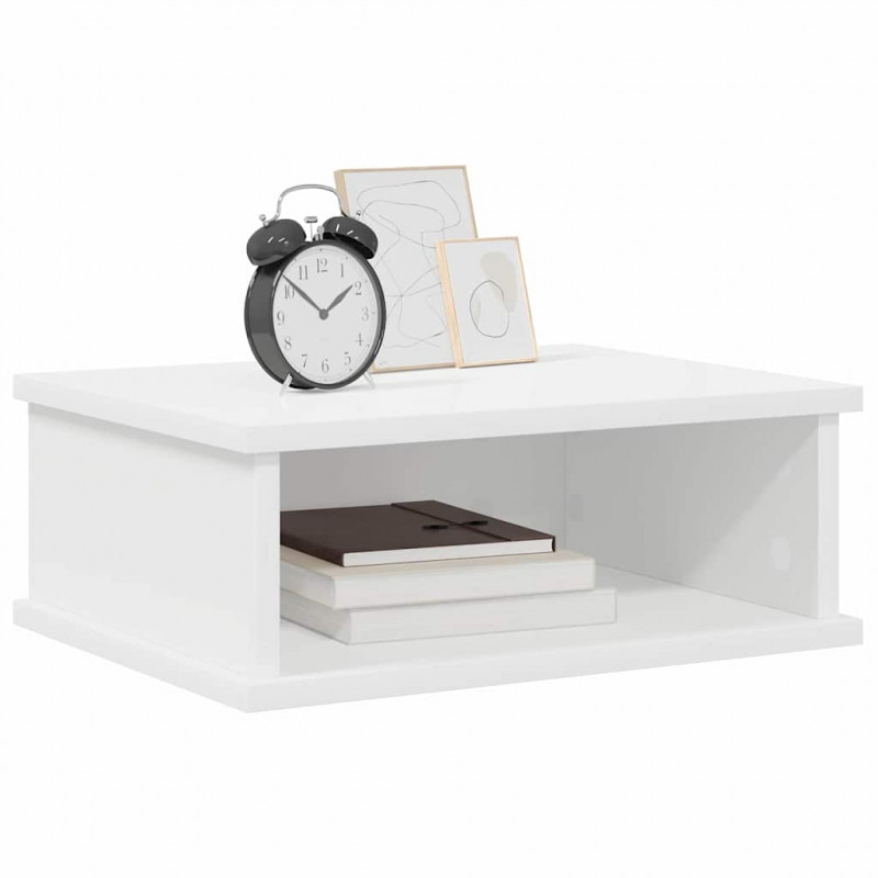 Stolik nocny Biały 40 x 31 x 15 cm Materiał drewnopochodny