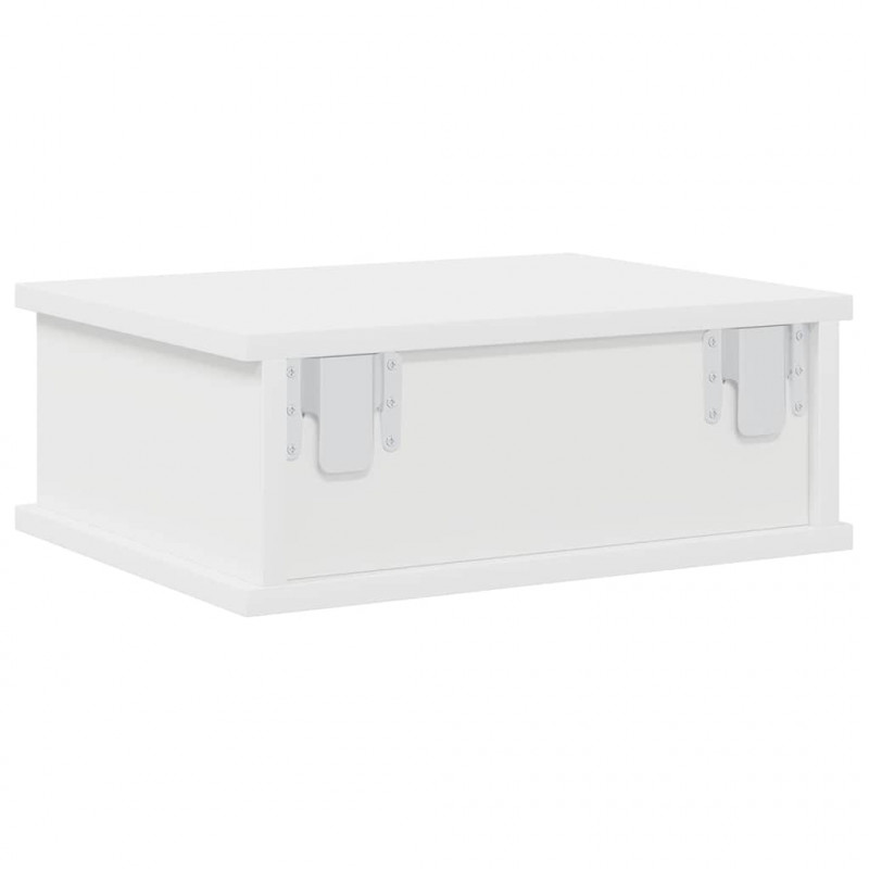 Stolik nocny Biały 40 x 31 x 15 cm Materiał drewnopochodny