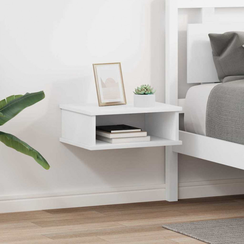 Stolik nocny 2 pcs Biały 40 x 31 x 15 cm