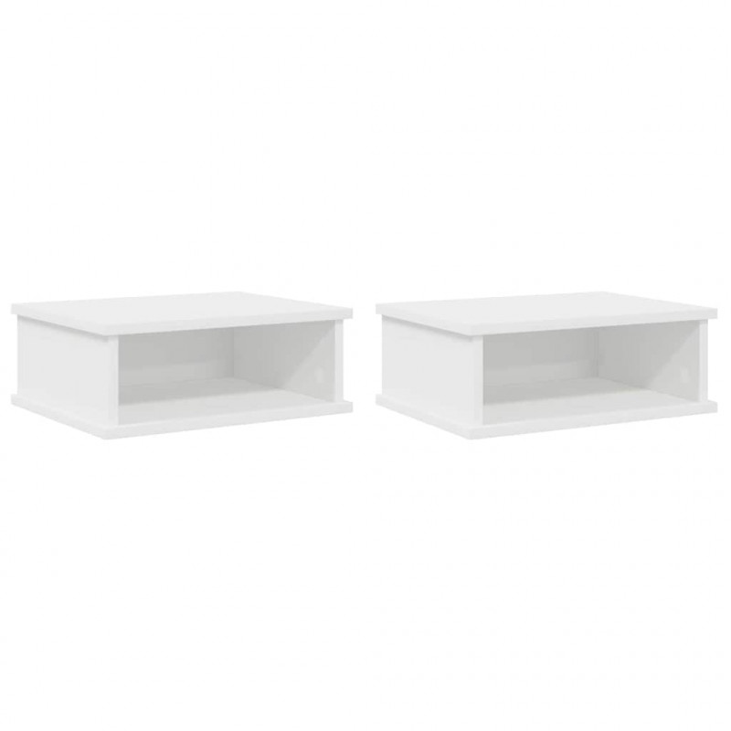Stolik nocny 2 pcs Biały 40 x 31 x 15 cm