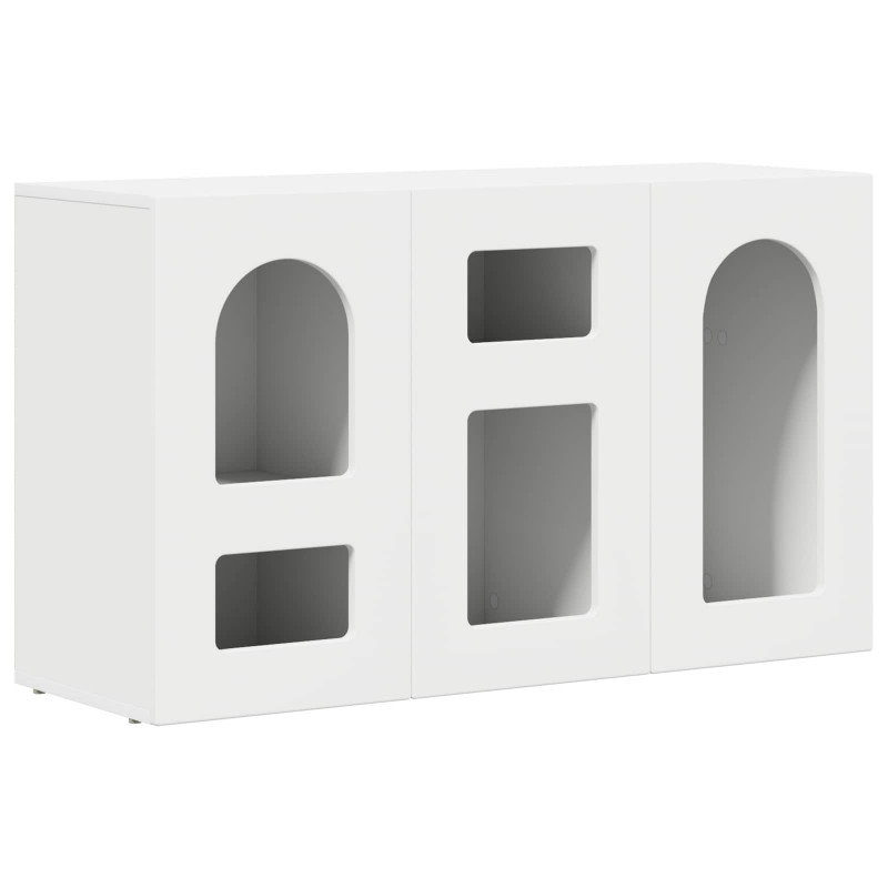Bufet Biały 100 x 35 x 59 cm Materiał drewnopochodny