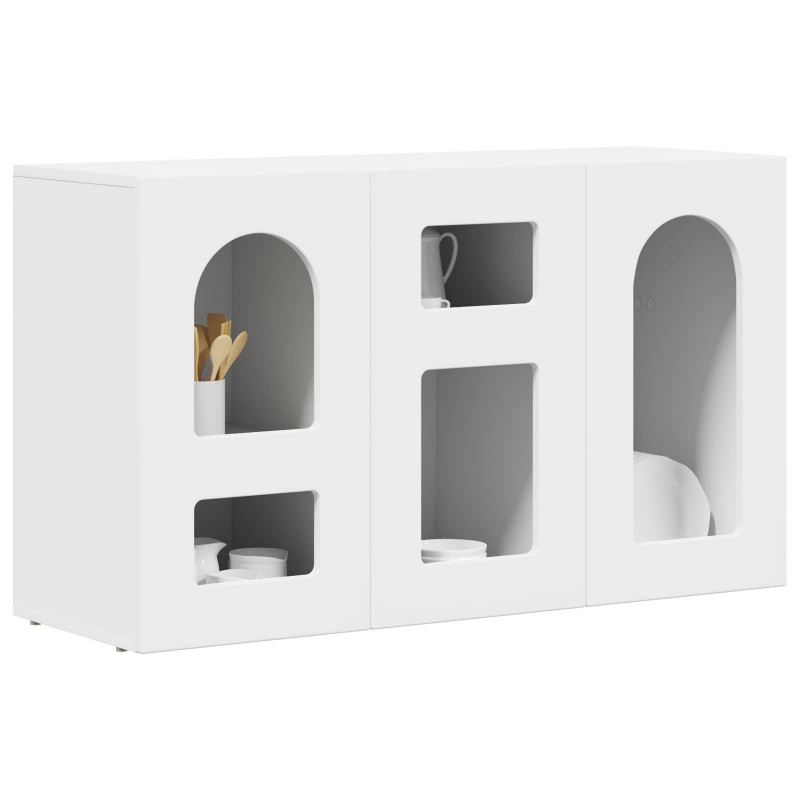Bufet Biały 100 x 35 x 59 cm Materiał drewnopochodny