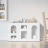 Bufet Biały 100 x 35 x 59 cm Materiał drewnopochodny