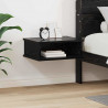 Stolik nocny Czarny Dąb 40 x 31 x 15 cm Materiał drewnopochodny